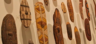 Aboriginal shields, National Gallery of Victoria (NGV), Melbourne